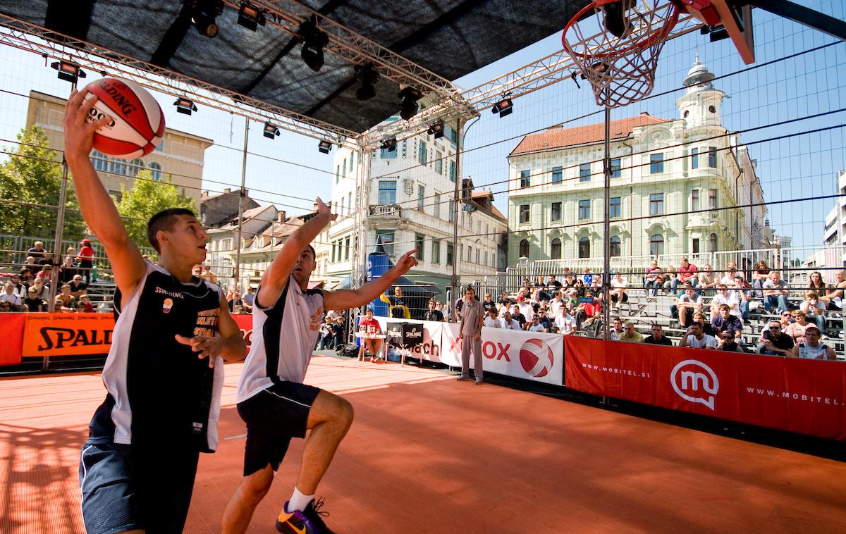 košarka 3 na 3 | Središče Ljubljane bodo zasedli košarkarji, ki jih čakata finalni turnir tri na tri in mednarodni turnir serije challenger. | Foto Matic Klanšek Velej/Sportida