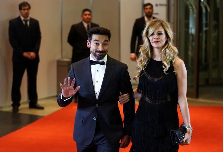 Prišel je tudi Messijev soigralec iz argentinske reprezentance Ezequiel Lavezzi. | Foto: Reuters