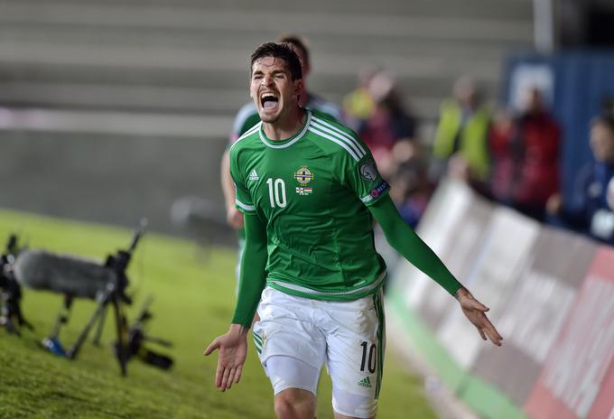 Prvi zvezdnik Severne Irske je napadalec Kyle Lafferty, ki je v kvalifikacijah za Euro 2016 dosegel sedem zadetkov.  | Foto: 