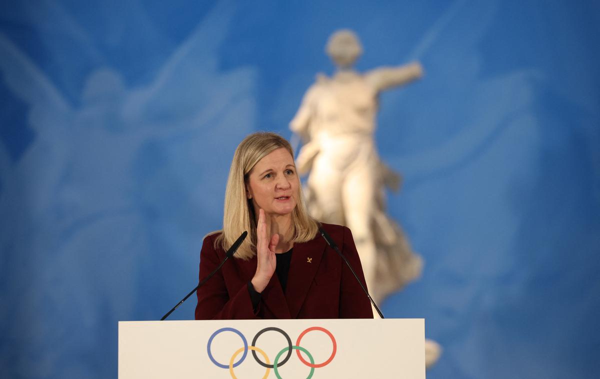 Kirsty Conentry | "Plamen, ki smo ga danes prižgali, ne nosi le upov športnikov, temveč tudi sanje vseh, ki verjamejo v moč športa," je dejala predsednica Moka Kirsty Coventry. | Foto Reuters