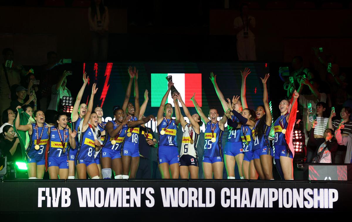 Italijanska odbojkarska reprezentanca, SP 2025 | Italijanke so svetovne prvakinje. | Foto Reuters