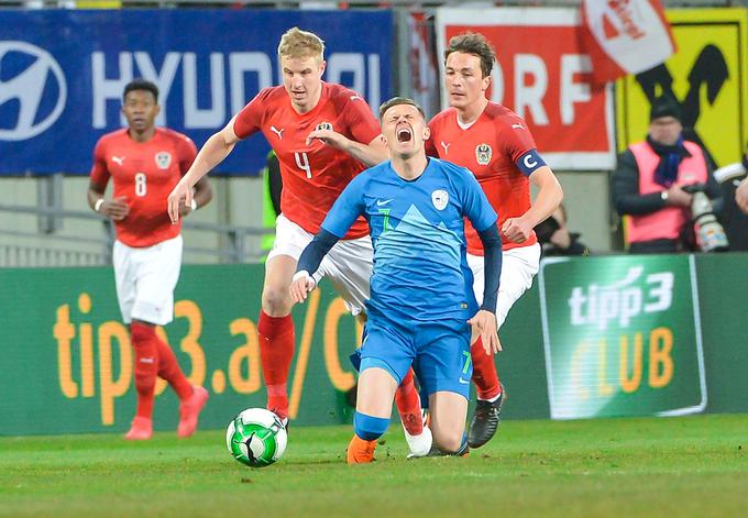 Josip Iličić je povzročal težave obrambi Avstrijcev. | Foto: Mario Horvat/Sportida
