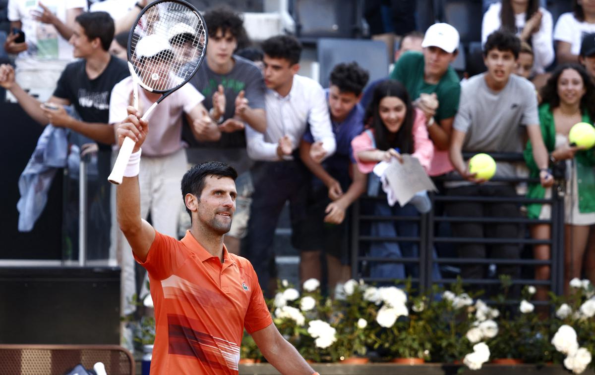 Novak Đoković | Novak Đoković je po zmagi na turnirju serije masters v Rimu še nekoliko povišal prednost pred zasledovalci na lestvici ATP.  | Foto Reuters