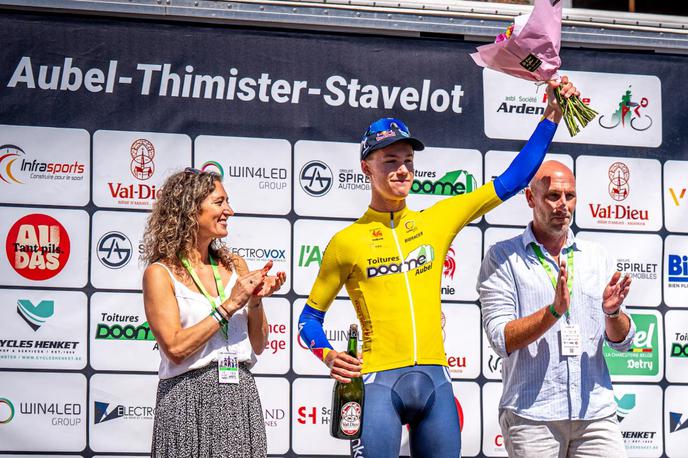 Maj Bohak | 17-letni slovenski kolesar Maj Bohak, ki se kali v mladinski ekipi Red Bulla, je navdušil na belgijski etapni dirki Aubel–Thimister–Stavelot. Dobil je prvo etapo in zmagal v skupnem seštevku za belo majico in najboljšega po točkah. | Foto Flavio Moretti Photography