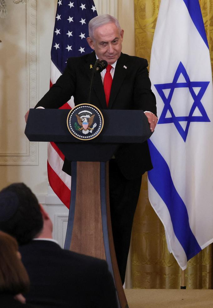 Donald Trump, Benjamin Netanjahu, novinarska konferenca | Foto: Reuters