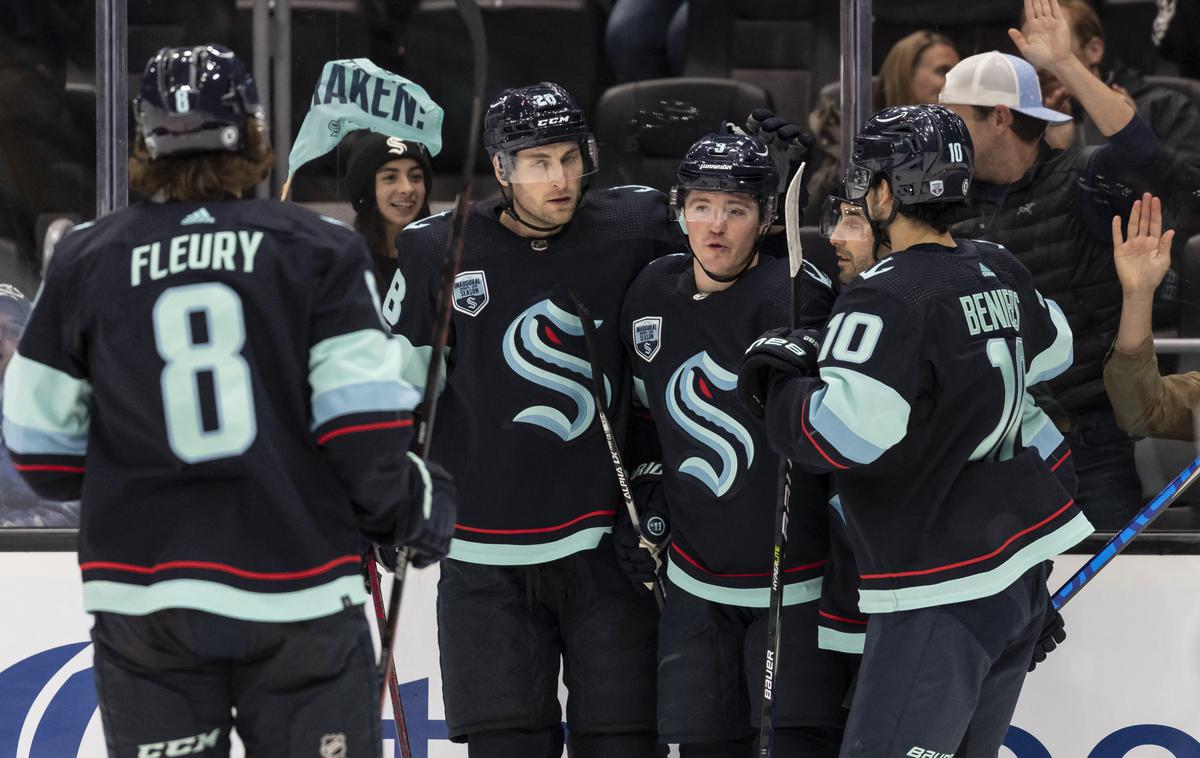 Seattle Kraken | Seattle Kraken svojo prvo sezono v ligi NHL končujejo že po rednem delu. | Foto Reuters