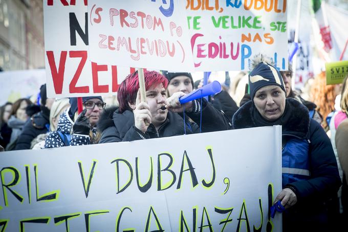 protest stavka Ljubljana Sviz | Foto: Ana Kovač