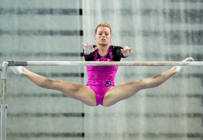 Teja Belak se je v finale uvrstila v preskoku in na višinski bradlji. | Foto: Vid Ponikvar
