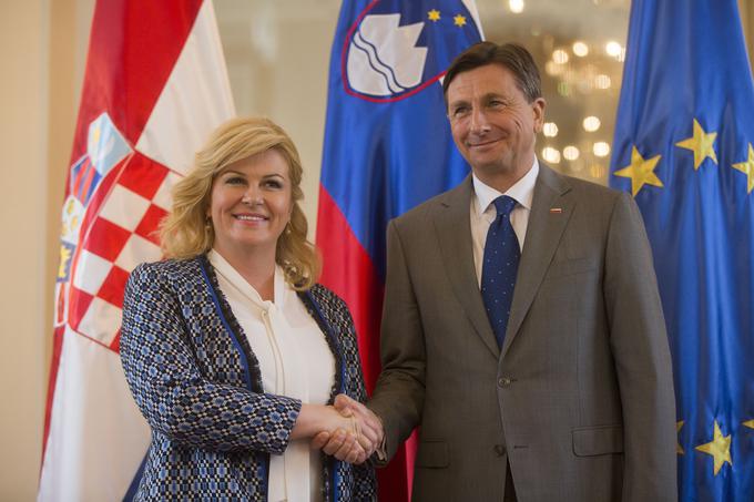 Tudi predsednik republike bo dopustoval na Hrvaškem. Ga je o tem med nedavnim obiskom v Sloveniji prepričala hrvaška predsednica Kolinda Grabar Kitarović? | Foto: Matej Leskovšek
