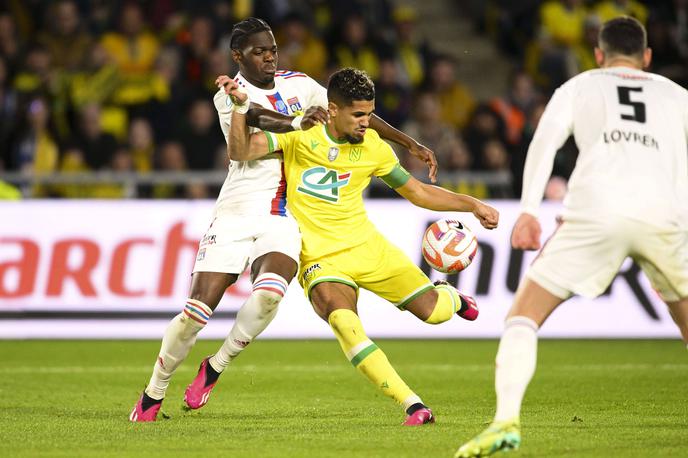 Nantes Lyon Ludovic Blas | Ludovic Blas je zadel za zmago in napredovanje Nantesa. | Foto Guliver Image