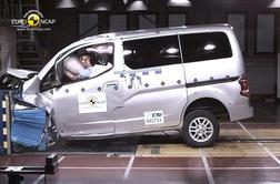 EuroNCAP:  Nissanov taksi razočaral le s tremi zvezdicami, captur in trax med odličnjake