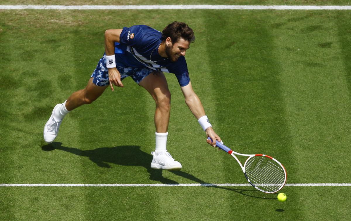 Cameron Norrie | Britanec Cameron Norrie je obtičal v četrtfinalu turnirja v Eastbournu. | Foto Reuters