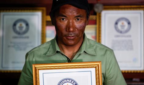 Nepalski šerpa rekorder po številu vzponov na Mount Everest #foto #video