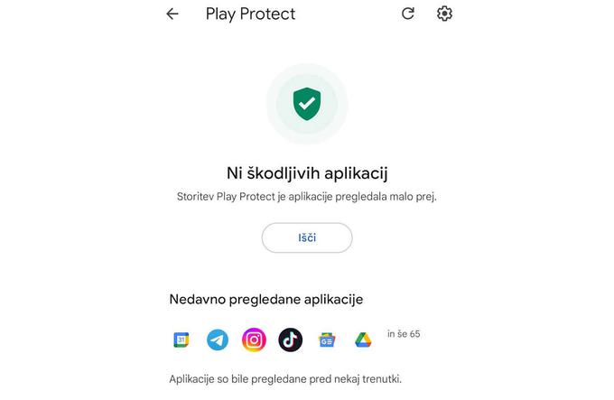 Google Play Protect | Foto: Posnetek  zaslona