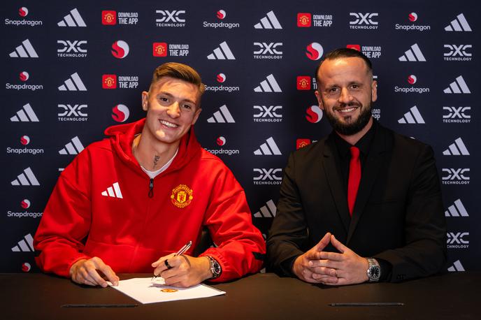 Elvis Bašanović Benjamin Šeško | Benjamin Šeško in Elvis Bašanović | Foto Manchester United