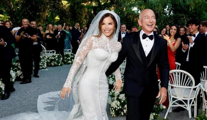 Jeff Bezos in Lauren Sanchez sta si obljubila večno zvestobo