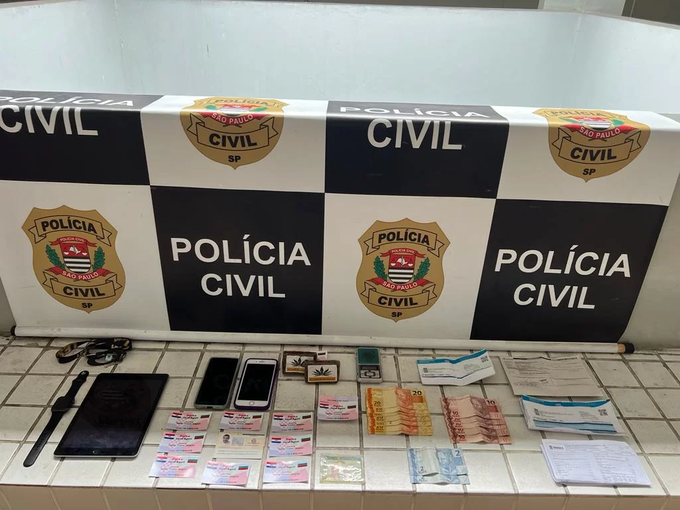 zaseg predmetov Hrvata v Braziliji | Foto: Divulgação/Polícia Civil