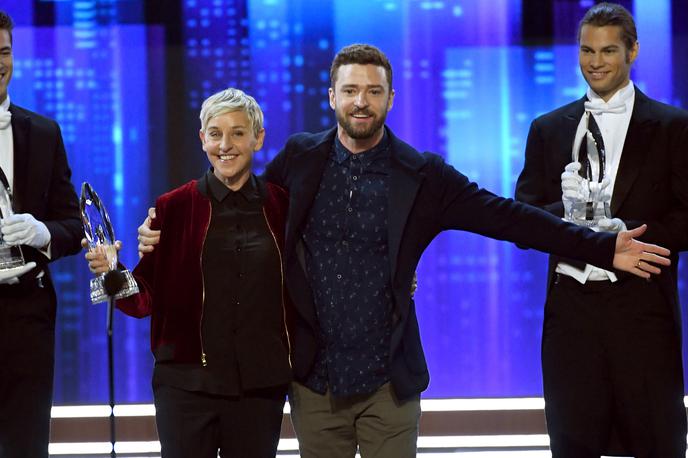 Ellen DeGeneres in Justin Timberlake | Foto Getty Images