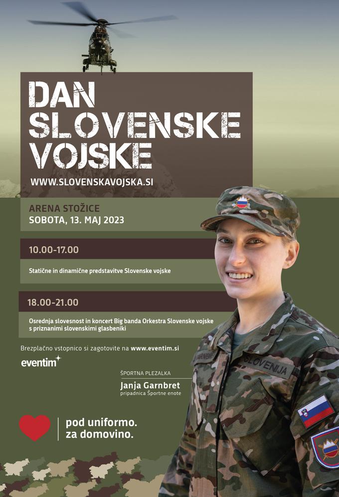 Janja Garnbret, pripadnica športne enote | Foto: Ministrstvo za obrambo