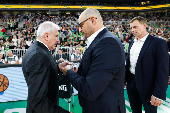 Cedevita Olimpija Željko Obradović Zvezdan Mitrović | Željko Obradović in Zvezdan Mitirović pred srečanjem | Foto Aleš Fevžer