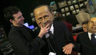 Lutka Silvia Berlusconija v satiričnem TV-šovu (foto)