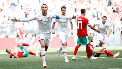 Ronaldo poskrbel za slovo Maroka od osmine finala