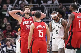 Preobrat prvakov v Memphisu, Houston v zadnjih minutah razorožil Milwaukee #video