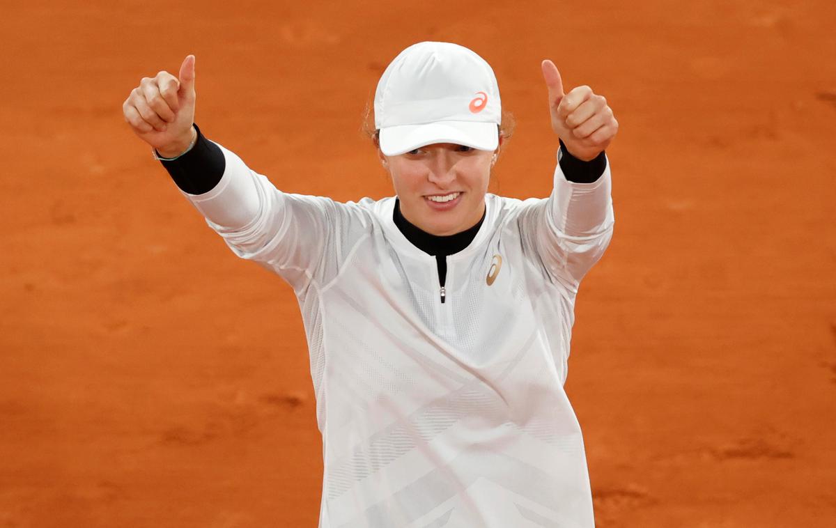 Iga Swiatek | 19-letna Poljakinja Iga Swiatek ne popušča. Gladko tudi v polfinale. | Foto Reuters