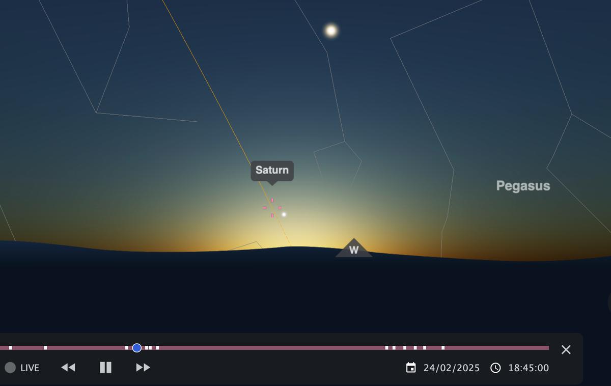 planeti | Če želimo opazovati vse planete v enem večeru, si moramo izbrati lokacijo brez ovir na jugozahodnem delu obzorja, pri tem pa bomo morali pohiteti, saj bodo planeti vsak dan zahajali bolj zgodaj. Zato bo za opazovanje najbolje izbrati čas po sončnem zahodu. | Foto Reuters