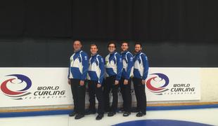 Slovenska reprezentanca v curlingu je prišla do zgodovinske zmage