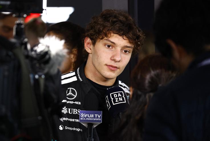 Andrea Kimi Antonelli je najmlajši v zgodovini, ki je vodil na dirki F1. | Foto: Reuters