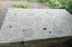 Po Sloveniji nastajajo nevihte, tu je že padala toča #foto