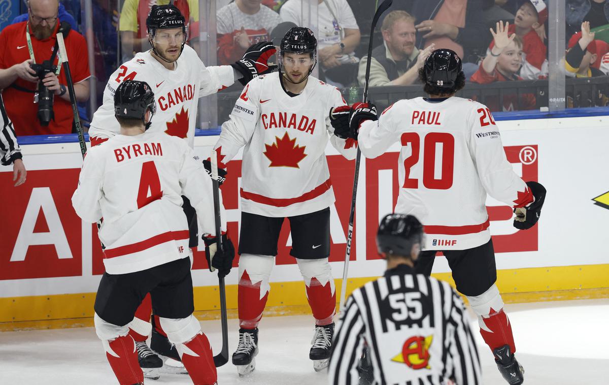 SP v hokeju 2024, Kanada | Branilci naslova Kanadčani so prvenstvo odprli z zmago nad Veliko Britanijo. | Foto Reuters