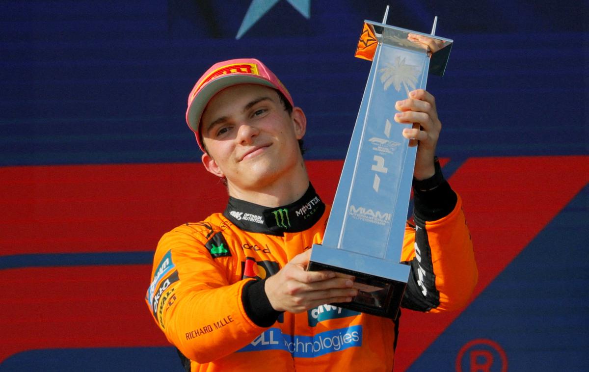 Miami Oscar Piastri McLaren | Oscar Piastri je z dosežkom v Miamiju spomnil na Miko Häkkinena. | Foto Reuters