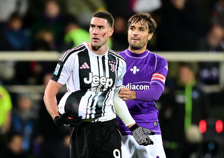 Dušan Vlahović se je naposlušal žaljivk s strani navijačev Fiorentine. | Foto: Reuters