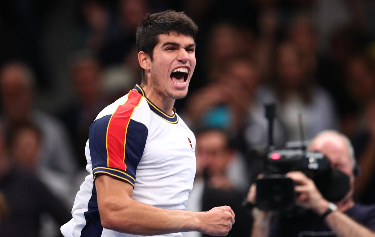 Carlos Alcaraz | Mladi Španec Carlos Alcaraz je lani postal zmagovalec turnirja naslednje generacije v Milanu. | Foto Reuters
