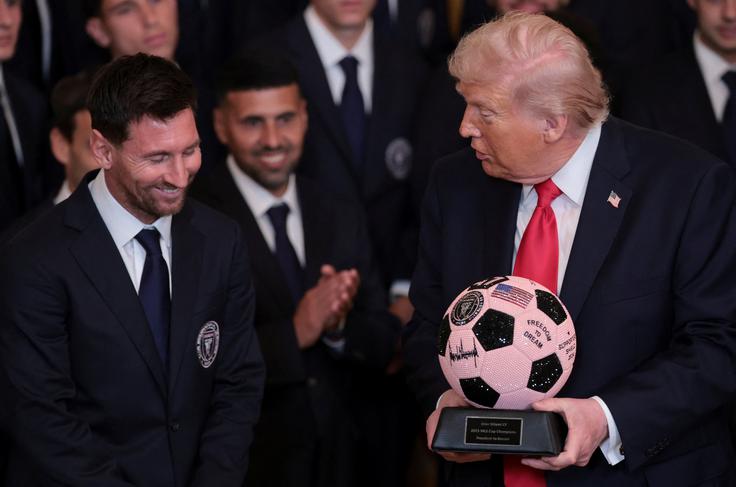 Lionel Messi, Donald Trump | Foto: Reuters