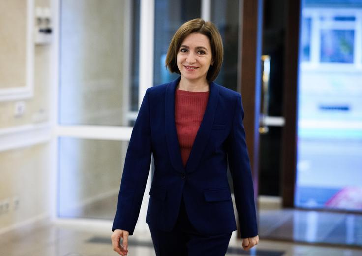 Predsednica Moldavije Maia Sandu je v preteklosti Moskvo že večkrat obtožila načrtovanja strmoglavljenja oblasti in nasploh vmešavanja v moldavske notranje zadeve. | Foto: Guliverimage