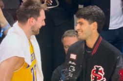 Srečal Luko Dončića, nato navdušil 16 tisoč ljubiteljev tenisa