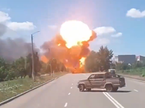 Eksplozija ruskega tovornjaka