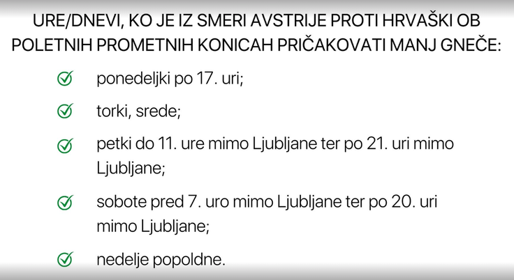 Kdaj na pot poleti. Avtocesta. Avstrija - Hrvaška. DARS. | Foto: DARS