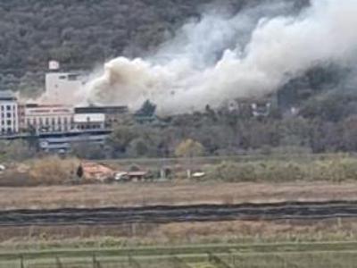 V igralnici Mulino na hrvaški strani sečoveljske meje izbruhnil požar