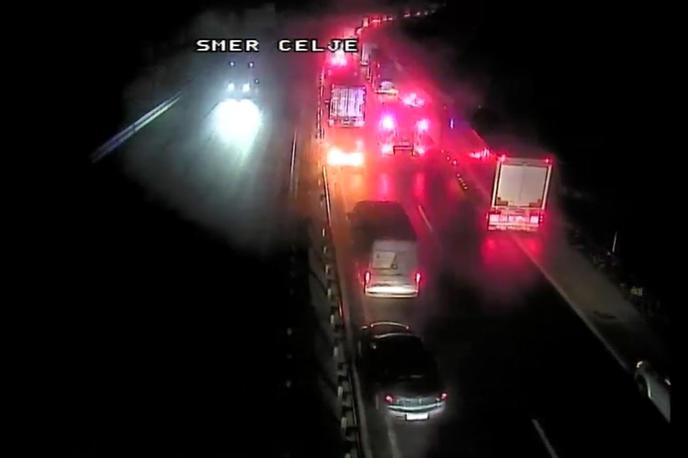 prometna nesreča | Na fotografiji je cesta A1/E57, Maribor - Ljubljana, počivališče Zima, pogled proti Celju.  | Foto Promet.si/Facebook