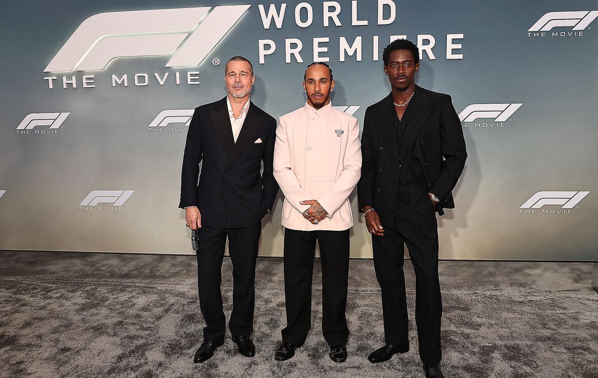 Brad Pitt Lewis Hamilton Damson Idris | Foto Reuters