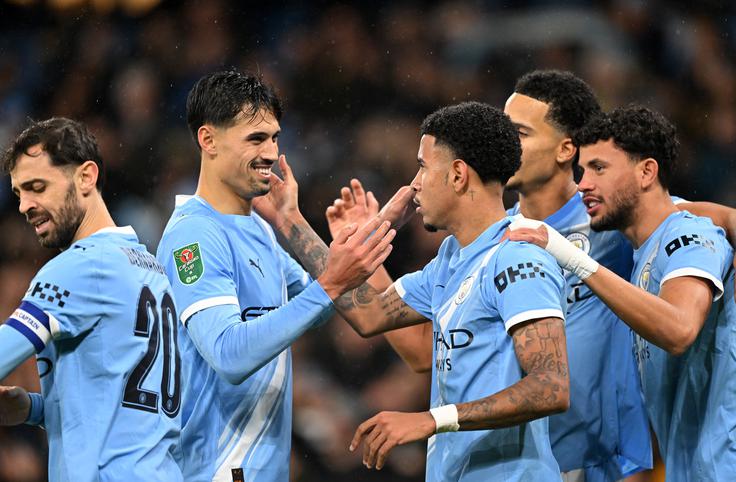 Manchester City je izločil Brentford. | Foto: Reuters