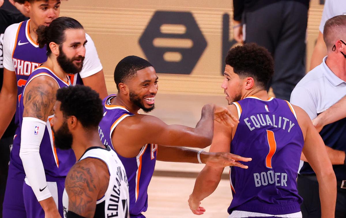 Phoenix Suns | Košarkarji Phoenixa so v "mehurčku" na Floridi nepremagljivi. Dobili so vse štiri tekme! | Foto Guliver/Getty Images
