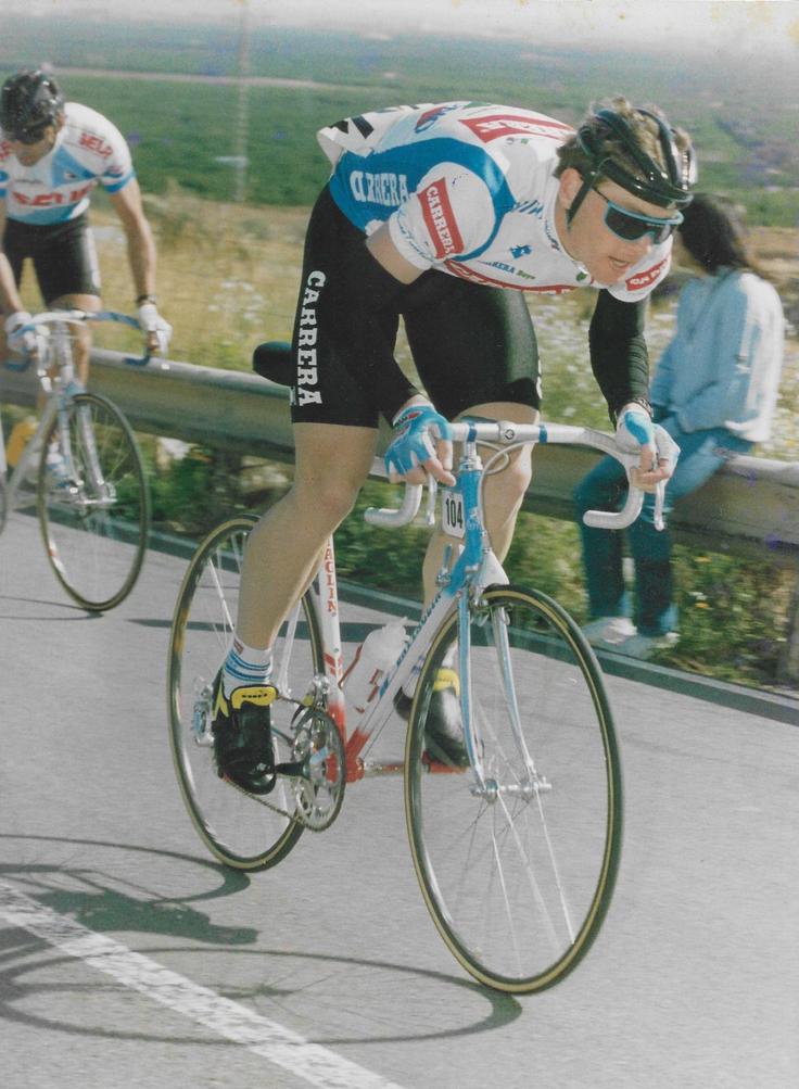 Čerin v času, ko je dirkal za italijansko ekipo Carrera. | Foto: Osebni arhiv Primoža Čerina