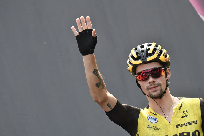 Primož Roglič Giro 13 etapa štart | Primož Roglič je v nedeljo odpeljal odlično in pridobil čas v boju za rdečo majico. | Foto Giro/LaPresse
