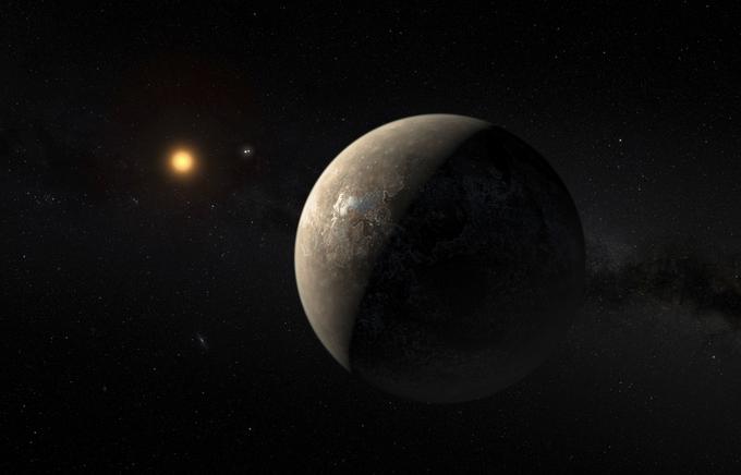Takole bi lahko bil po mnenju umetnikov ameriške vesoljske agencije Nasa videti planet Proxima Centauri b. | Foto: Reuters