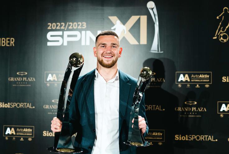 Žan Vipotnik ni bil v zadnji sezoni 1. SNL le najboljši strelec, ampak je bil proglašen tudi za najboljšega igralca tekmovanja. | Foto: Vid Ponikvar/Sportida